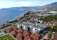 Kupić Apartament 2+1 na pierwszej linii w Alanyi, dzielnica Kargicak — meble, boczny widok na morze 3