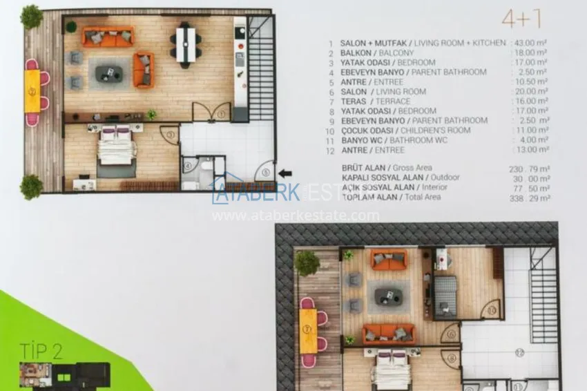 Kupuj  Apartamenty w Tosmur w nowym kompleksie 5 
