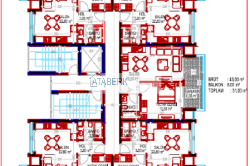 Kupuj  Apartamenty od dewelopera w Alanyi z planem ratalnym do 2 lat - kompleks butikowy w dzielnicy Kargicak 5 