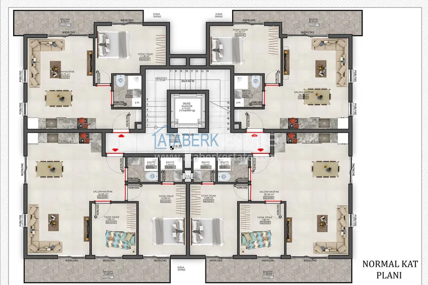 Kupuj Dwupoziomowy penthouse w Mahmutlarze w kompleksie w budowie 2 