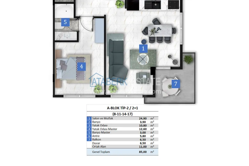 Kupuj taniej Rezydencja halal Premium w Kargicak - luksusowe apartamenty od dewelopera z panoramicznym widokiem 9 