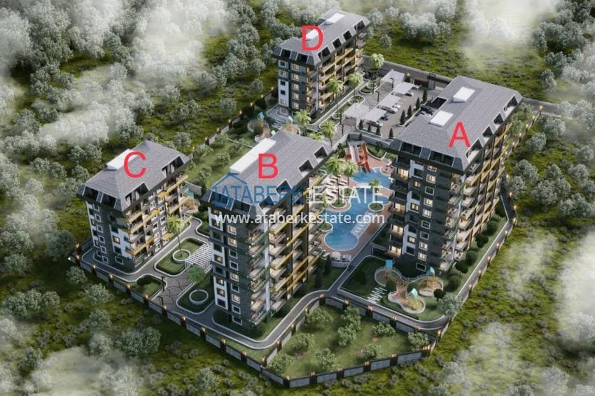 Nowy projekt osiedla mieszkaniowego w Avsallar - specjalna oferta dla inwestorów 28