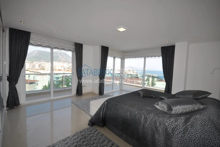 Kupuj  Dwupoziomowy penthouse w Tosmur jest przestronny z meblami i widokiem na morze 13 