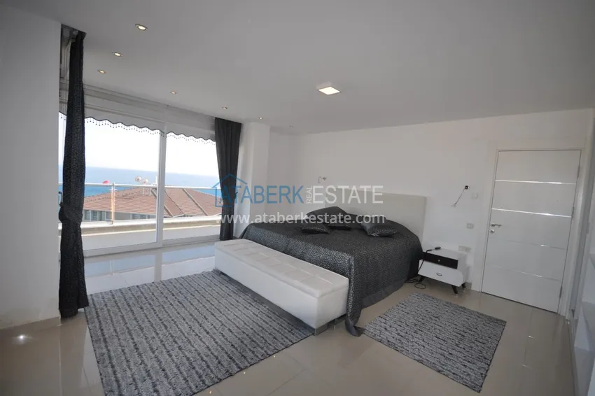 Kupuj  Dwupoziomowy penthouse w Tosmur jest przestronny z meblami i widokiem na morze 36 