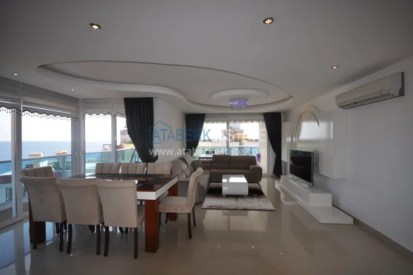Kupuj  Dwupoziomowy penthouse w Tosmur jest przestronny z meblami i widokiem na morze 3 