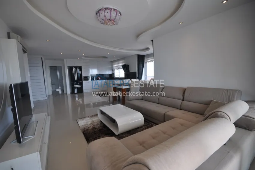 Kupuj  Dwupoziomowy penthouse w Tosmur jest przestronny z meblami i widokiem na morze 4 