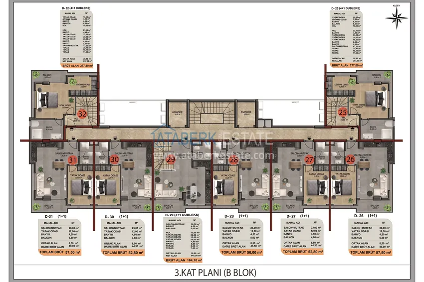 Kupuj taniej Apartamenty od dewelopera na raty w Alanyi - komfortowy kompleks w okolicy Oba  6 