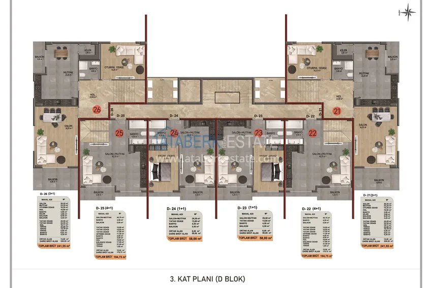Kupuj taniej Apartamenty od dewelopera na raty w Alanyi - komfortowy kompleks w okolicy Oba  14 