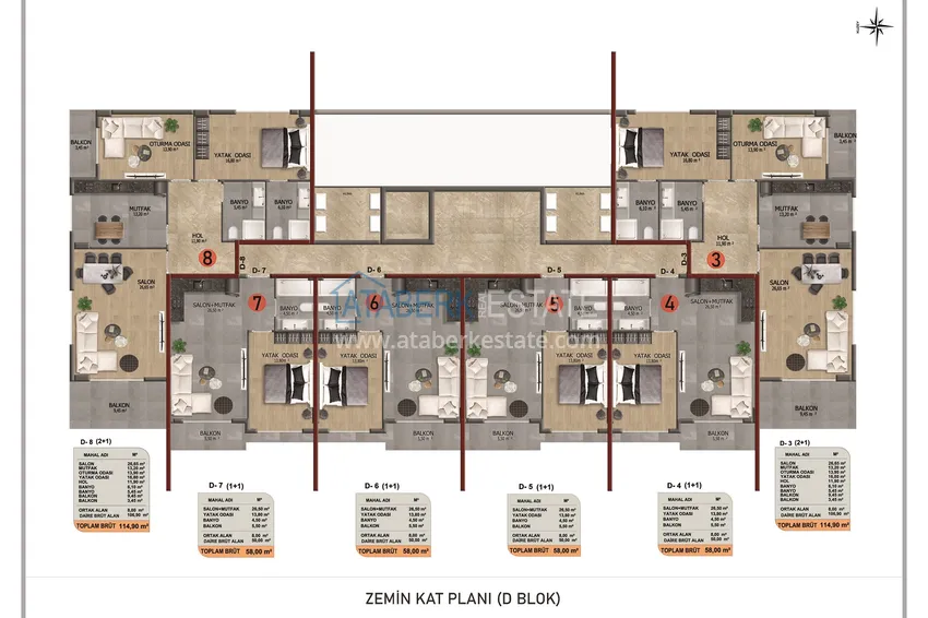 Kupuj taniej Apartamenty od dewelopera na raty w Alanyi - komfortowy kompleks w okolicy Oba  19 