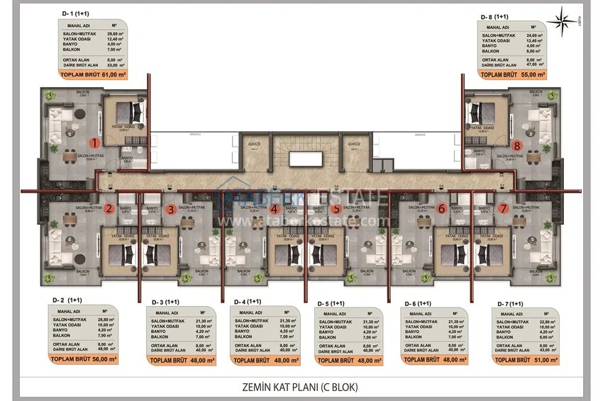 Kupuj taniej Apartamenty od dewelopera na raty w Alanyi - komfortowy kompleks w okolicy Oba  13 