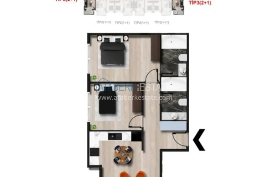 Kupuj taniej Nowy kompleks mieszkalny! Niedrogie apartamenty bezpośrednio od dewelopera w Avsallar, Alanya  3 