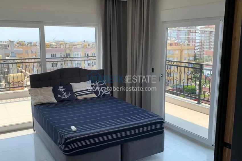 Kupuj Umeblowany dwupoziomowy penthouse w Mahmutlar z widokiem na morze i góry 9