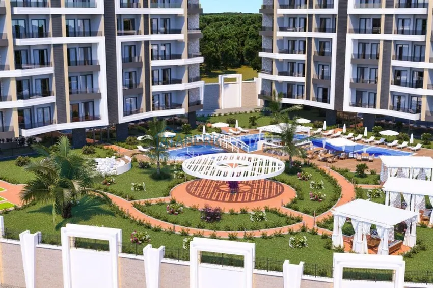 Atrakcyjny inwestycyjnie projekt rodzinnego kompleksu mieszkalnego w dzielnicy Avsallar 7 