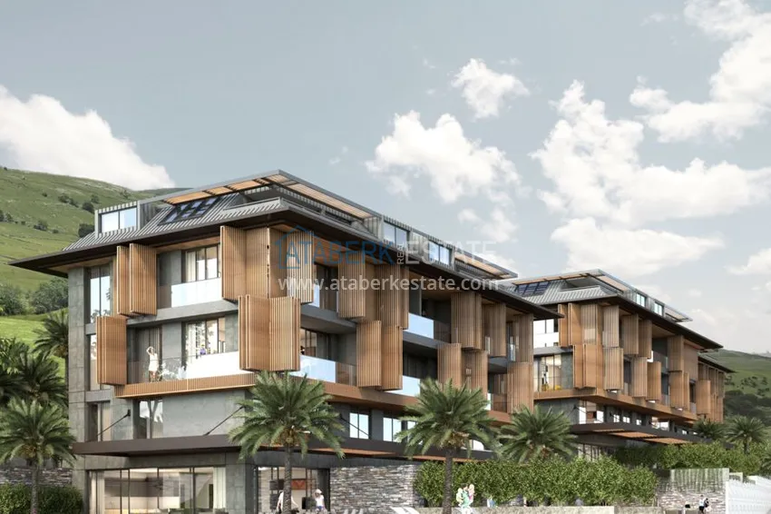 Nowy ekskluzywny projekt kompleksu mieszkaniowego klubu w Alanyi 5 
