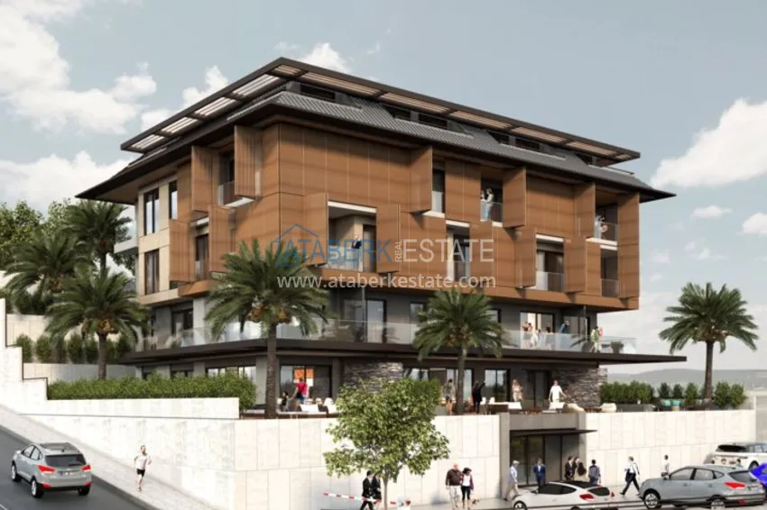 Nowy ekskluzywny projekt kompleksu mieszkaniowego klubu w Alanyi 8 
