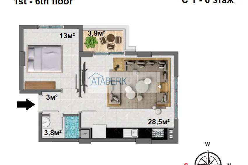 Kupuj taniej Apartamenty w przystępnych cenach od dewelopera w Mahmutlar 6 