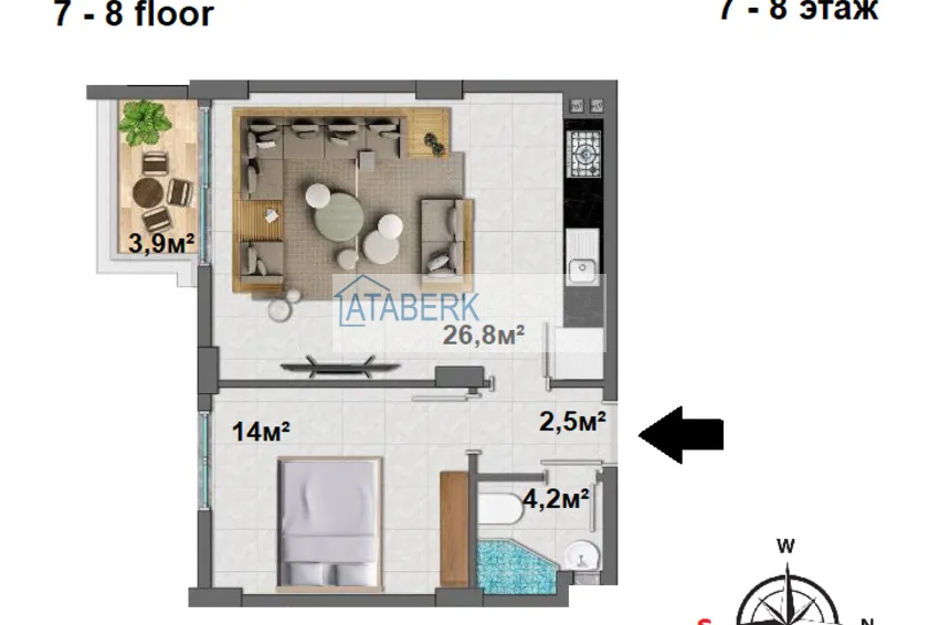 Kupuj taniej Apartamenty w przystępnych cenach od dewelopera w Mahmutlar 16 