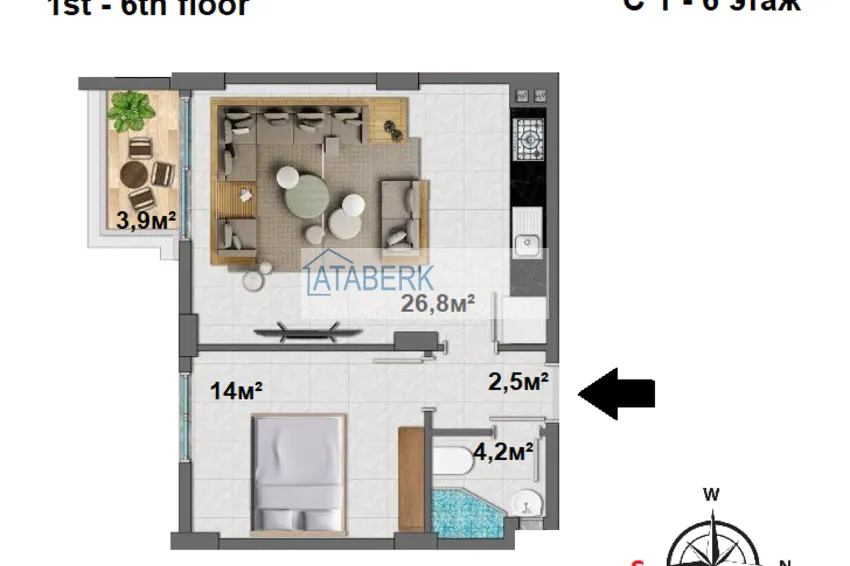 Kupuj taniej Apartamenty w przystępnych cenach od dewelopera w Mahmutlar 10 