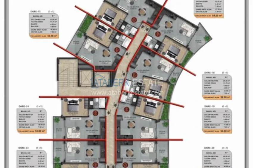 Kupuj taniej Elegancki kompleks mieszkaniowy premium w Oba, Alanya 2 