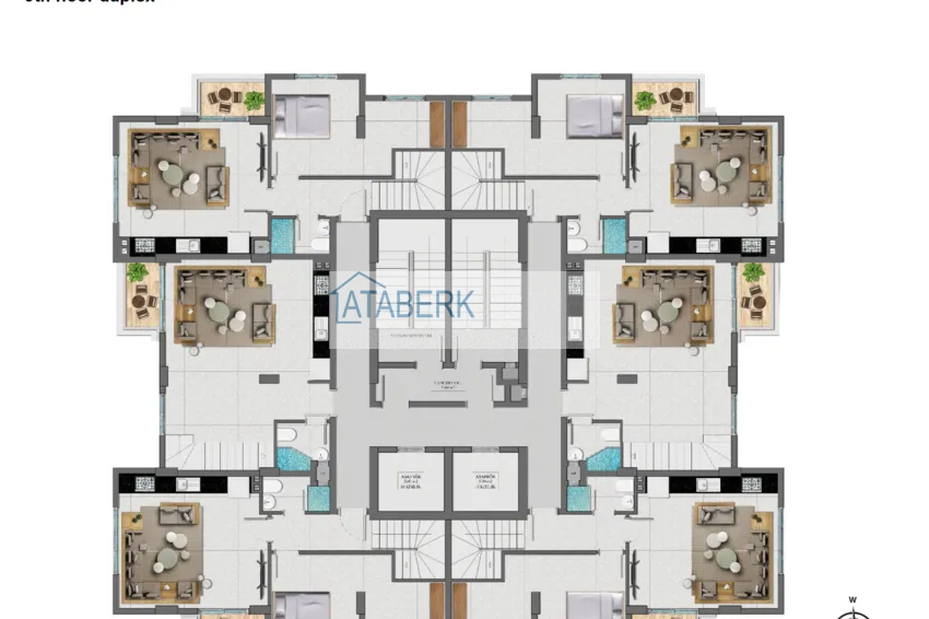 Kupuj taniej Apartamenty w przystępnych cenach od dewelopera w Mahmutlar 4 