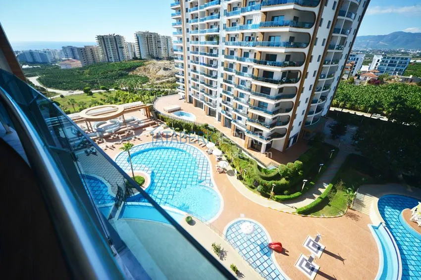 Kupuj Umeblowane apartamenty w dzielnicy Mahmutlar w luksusowym kompleksie mieszkalnym 11