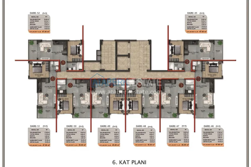 Kupuj taniej Apartamenty od dewelopera! Nowy kompleks mieszkaniowy w Demirtas, Alanya 8 