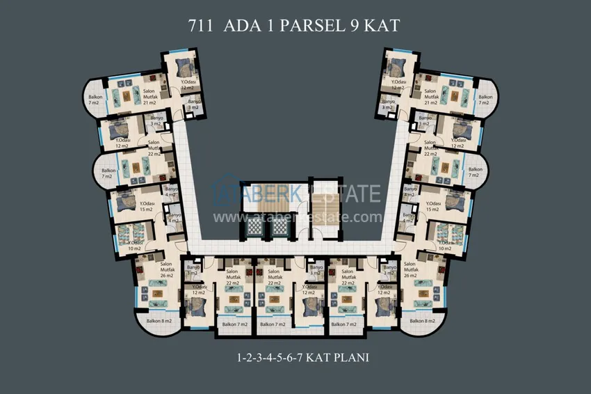 Kupuj taniej Apartamenty na raty do 2 lat w Alanyi, dzielnica Demirtas — nowy kompleks mieszkaniowy  6 