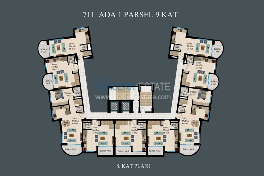 Kupuj taniej Apartamenty na raty do 2 lat w Alanyi, dzielnica Demirtas — nowy kompleks mieszkaniowy  7 