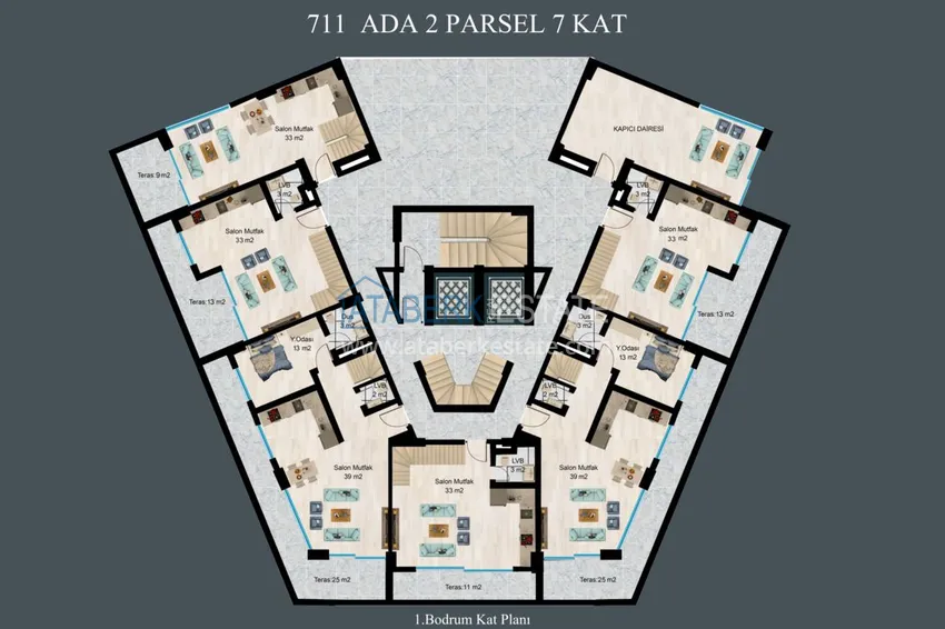 Kupuj taniej Apartamenty na raty do 2 lat w Alanyi, dzielnica Demirtas — nowy kompleks mieszkaniowy  1 