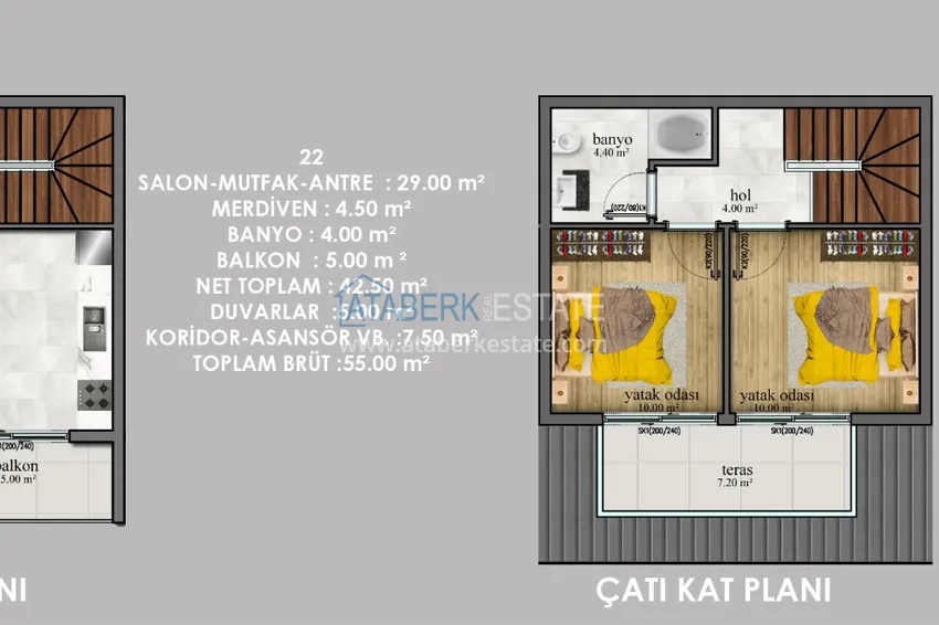 Kupuj taniej 🔥Nasz projekt. Nowe mieszkania w okolicy Payallar w konkurencyjnych cenach 13 