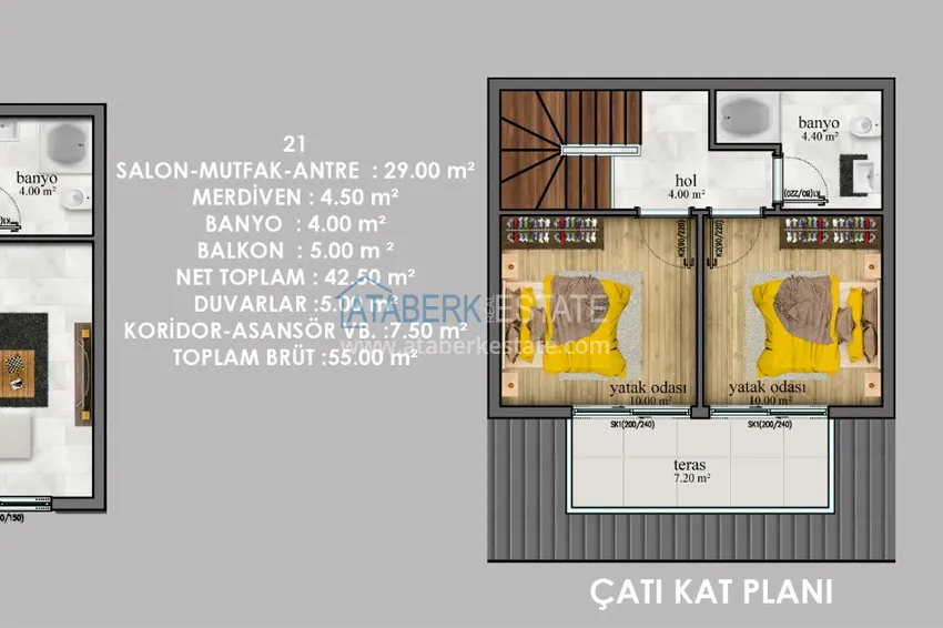 Kupuj taniej 🔥Nasz projekt. Nowe mieszkania w okolicy Payallar w konkurencyjnych cenach 15 