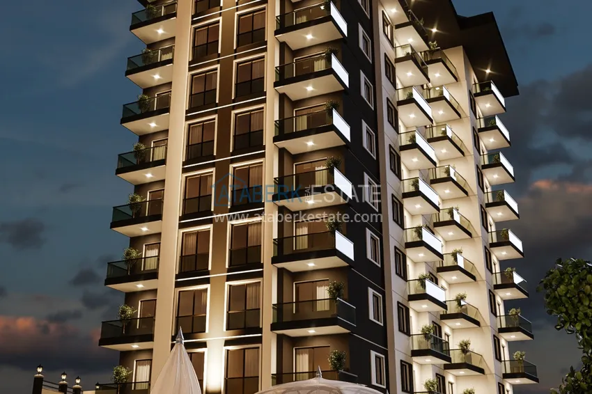 Nowy kompleks mieszkaniowy w segmencie komfortu w Avsallar, Alanya  15 