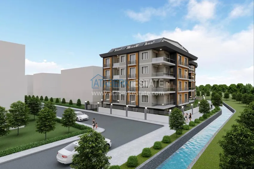 Apartament w centrum Alanyi - strefa plaży Keykubat w nowym nowoczesnym kompleksie 1 