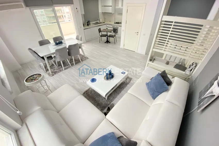 Kupuj Dwupoziomowy penthouse w Mahmutlarze z meblami w zadbanym kompleksie 3
