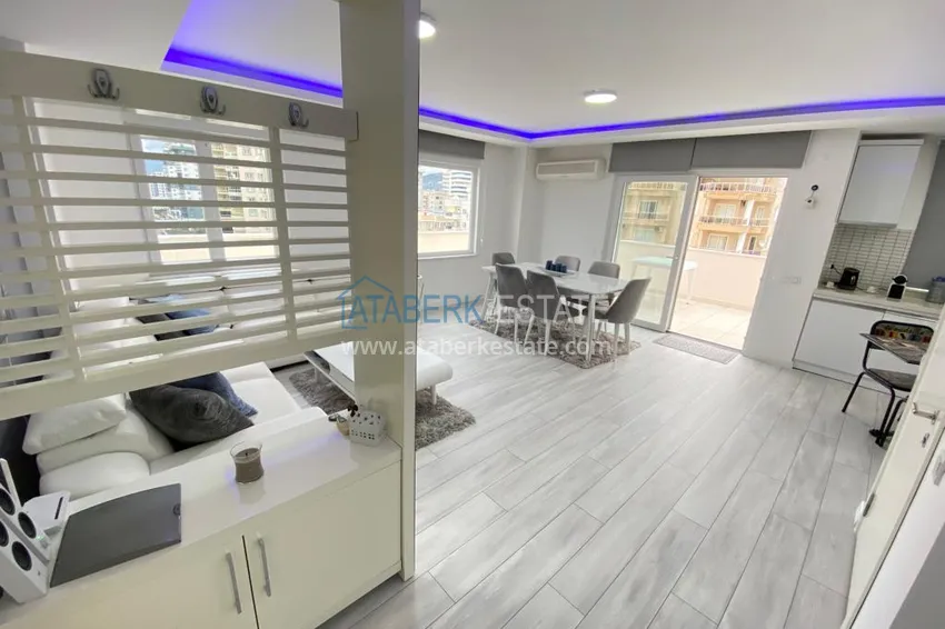 Kupuj Dwupoziomowy penthouse w Mahmutlarze z meblami w zadbanym kompleksie 4