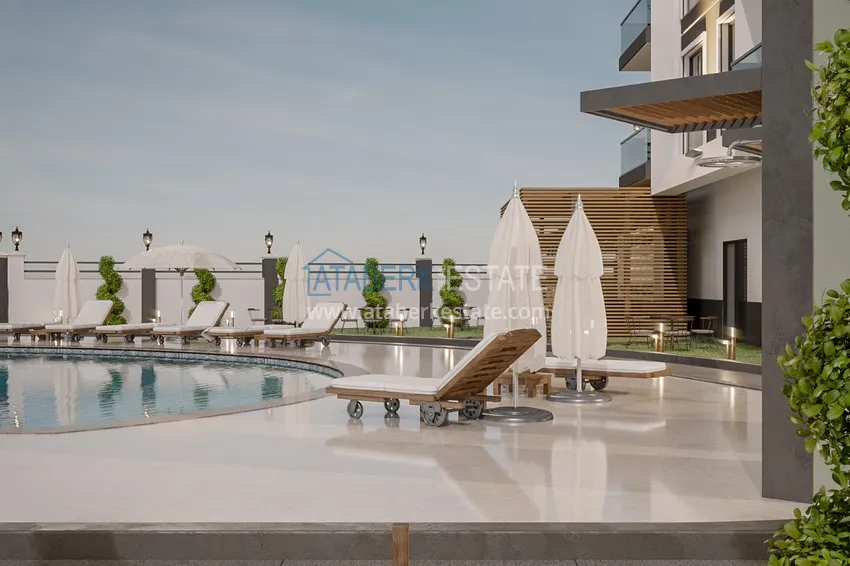 Nowy kompleks mieszkaniowy w segmencie komfortu w Avsallar, Alanya  9 