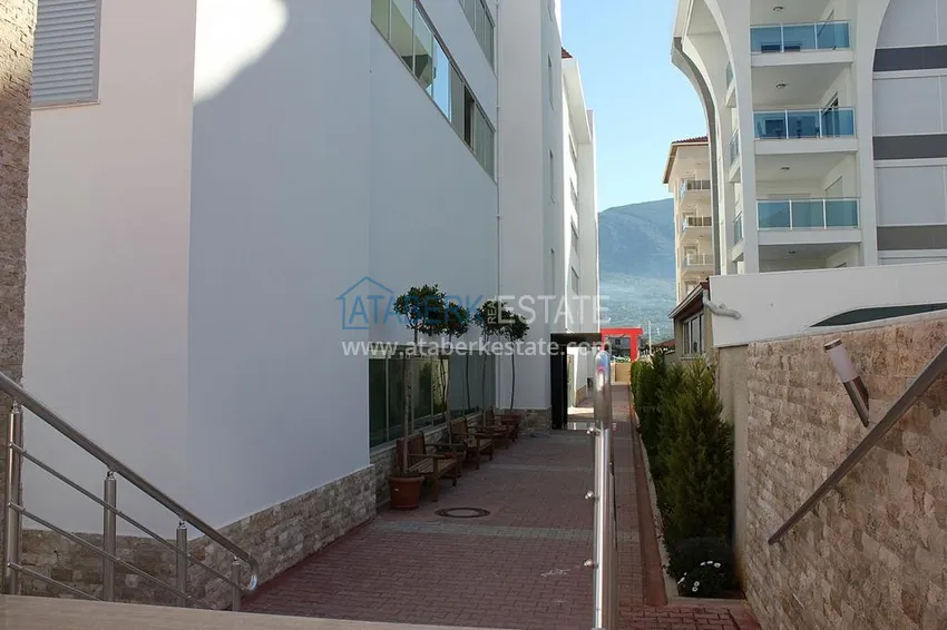 Apartament w Kestel z meblami i widokiem na morze w luksusowym kompleksie 12 