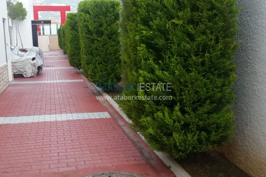 Apartament w Kestel z meblami i widokiem na morze w luksusowym kompleksie 13 