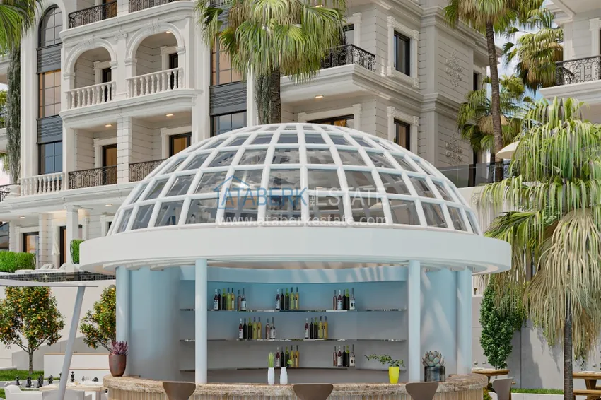 Unikalny projekt kompleksu mieszkalnego w rejonie Turkler - Alanya 16 