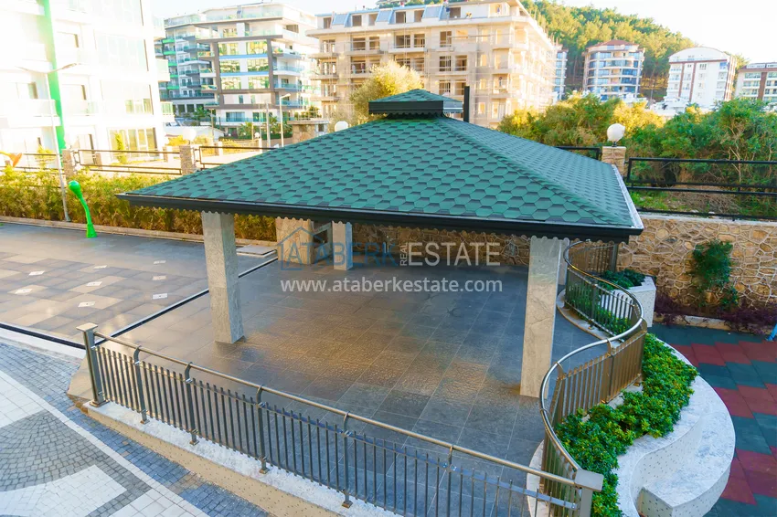 Apartament w Kargicaku z widokiem na morze w kompleksie na pierwszej linii brzegowej 17 