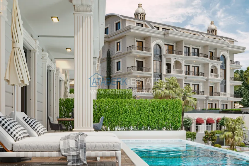 Unikalny projekt kompleksu mieszkalnego w rejonie Turkler - Alanya 17 