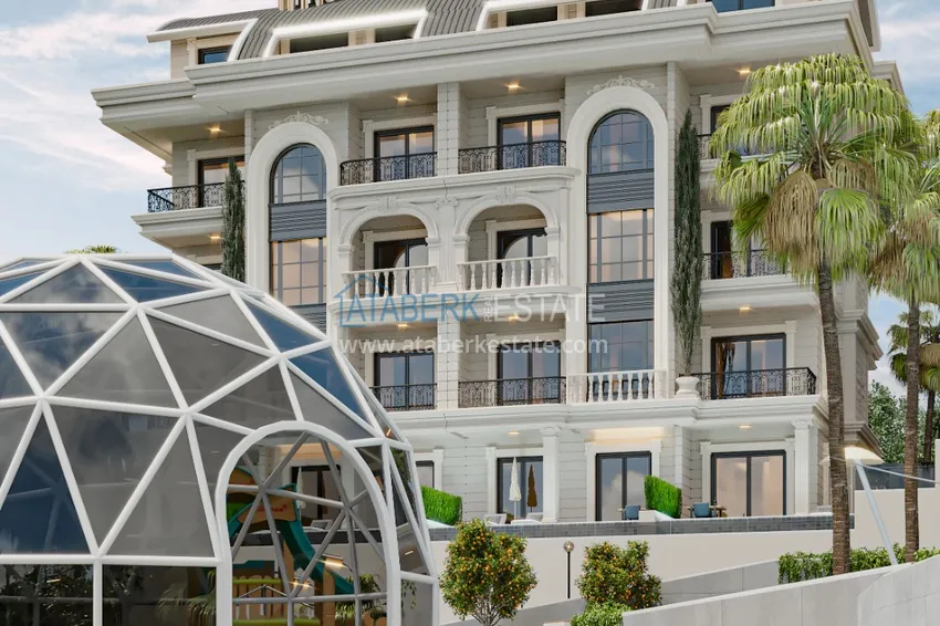 Unikalny projekt kompleksu mieszkalnego w rejonie Turkler - Alanya 19 
