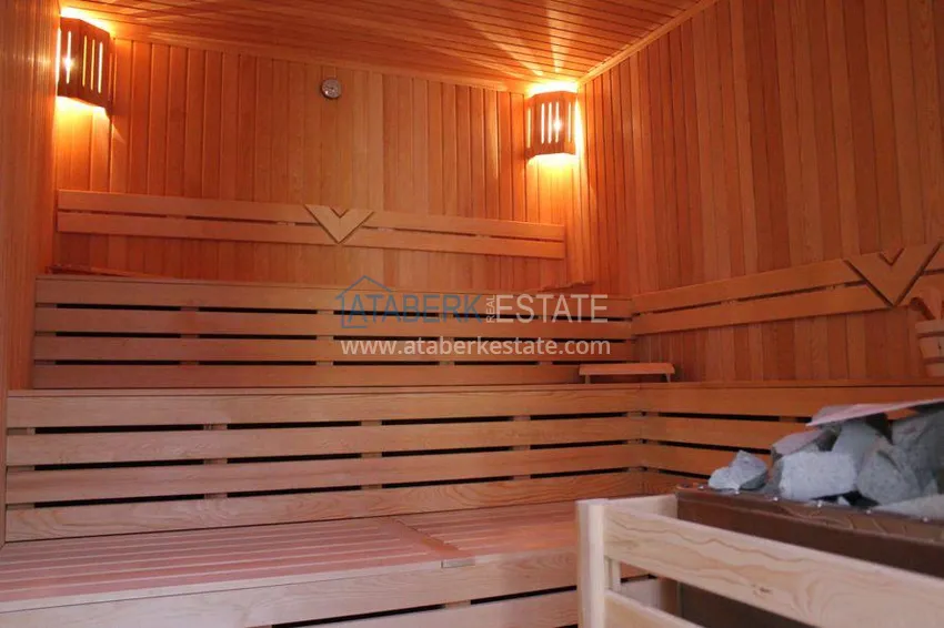 Apartament w Kestel z meblami i widokiem na morze w luksusowym kompleksie 18 