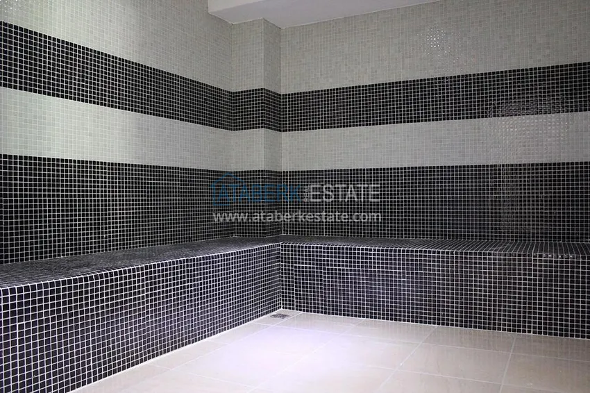 Apartament w Kestel z meblami i widokiem na morze w luksusowym kompleksie 19 