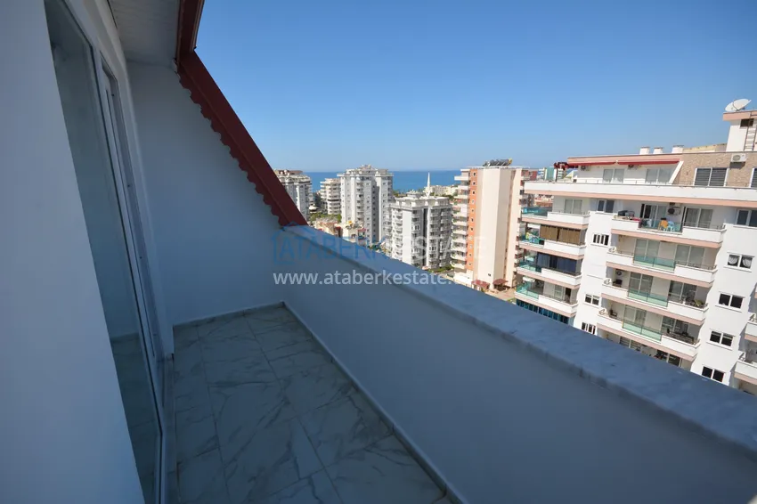 Kupuj Umeblowany penthouse w Mahmutlarze z widokiem na morze w młodym kompleksie 19 