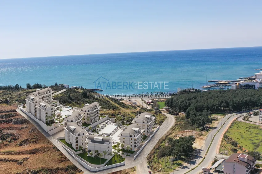 Unikalny projekt kompleksu mieszkalnego w rejonie Turkler - Alanya 3 