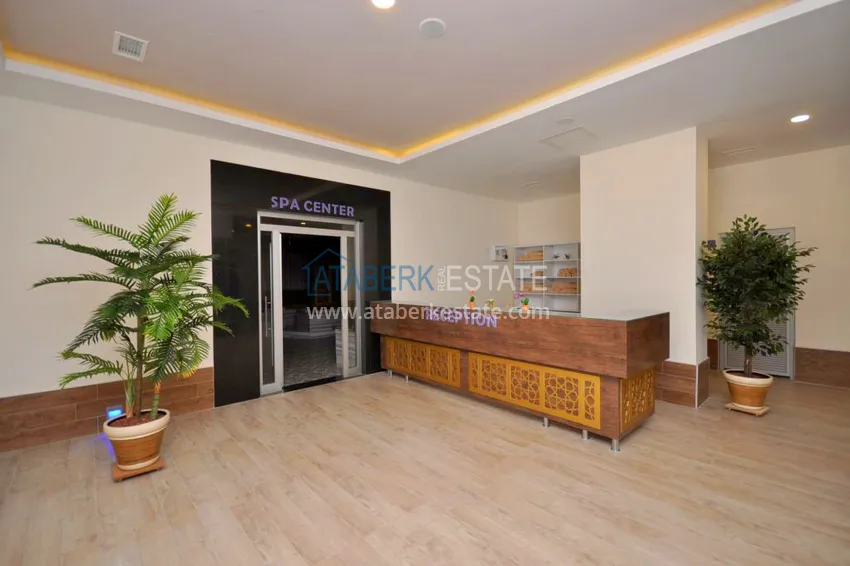 Apartament w Oba z widokiem na góry w luksusowym kompleksie mieszkalnym 21 