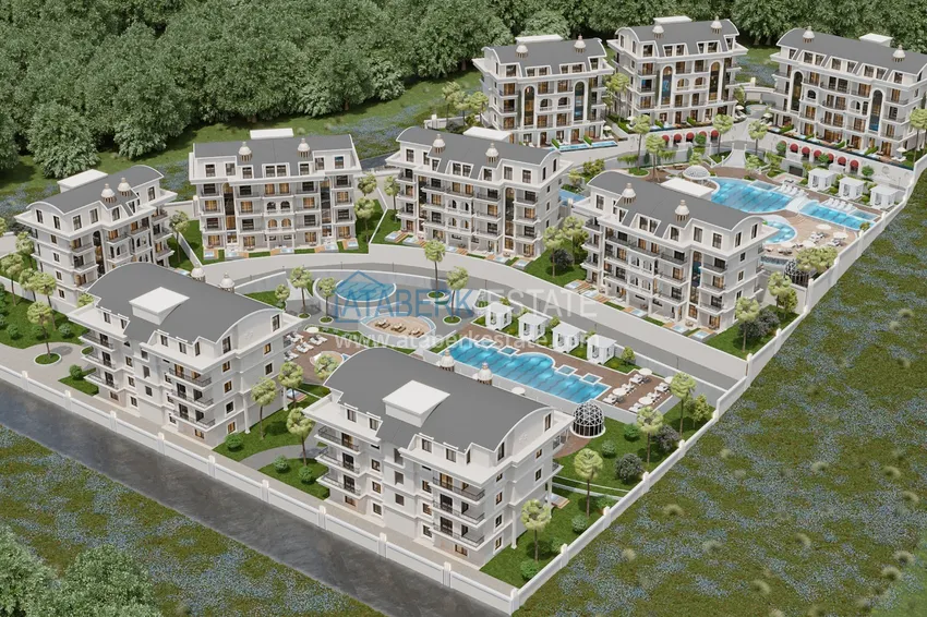 Unikalny projekt kompleksu mieszkalnego w rejonie Turkler - Alanya 32 