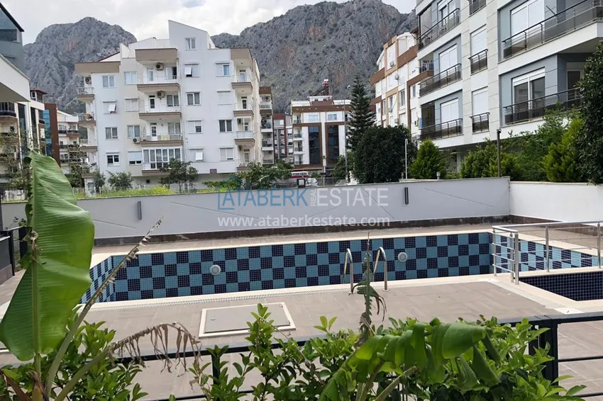 Dwupoziomowy penthouse w dzielnicy Antalya Konyaalti - Persimmon umeblowany 2 