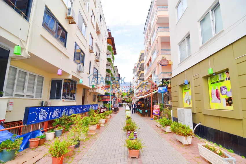 Apartament w centrum Alanyi z luksusowym wnętrzem, 70 metrów od plaży Kleopatry 3 